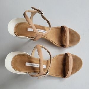 Diane von Furstenberg Binta stiletto sandals, size 6.5.